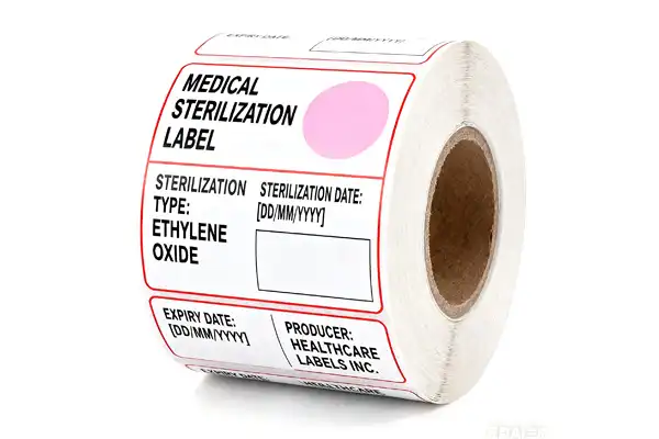 Image of a medical sterilization indicator label case